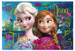 PUZZLE ANNA I ELSA KRAINA LODU FROZEN 100 EL TREFL