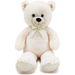 DUŻY PLUSZOWY MIŚ PLUSZAK MASKOTKA PRZYTULANKA 75cm KREMOWY MIŁY SMILY PLAY