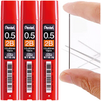 WKŁADY DO OŁÓWKA AUTOMATCZNEGO GRAFITY 0.5mm 2B PENTEL AIN STEIN - 3 op.