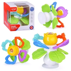 GRZECHOTKA GRYZAK KWIATEK Z PRZYSSAWKĄ 2w1 EDUKACYJNA SENSORYCZNA