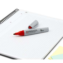 MARKER PERMAMENTNY WODOODPORNY 3mm CZERWONY KOŃCÓWKA STOŻKOWA TETIS