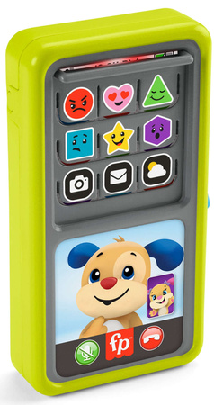 SMARTFON TELEFON INTERAKTYWNY EDUKACYJNY 2w1 NAUKA LICZENIA FISHER PRICE