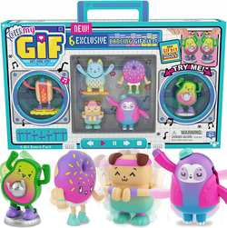 TAŃCZĄCE FIGURKI OH! MY GIF BITS 6 SZTUK APLIKACJA