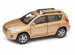 TOYOTA RAV 4 ZŁOTY METALOWY SAMOCHÓD AUTO MODEL KOLEKCJONERSKI WELLY
