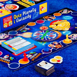 GRA PLANSZOWA EDUKACYJNA MAŁY GENIUSZ QUIZ PLANETY GWIAZDY KOSMOS LISCIANI