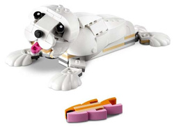 LEGO CREATOR 3W1 BIAŁY KRÓLIK PAPUGA FOKA 258 ELEMENTÓW 31133