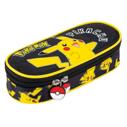 PIÓRNIK SZKOLNY SASZETKA USZTYWNIONA Z KLAPKĄ ST.MAJEWSKI POKEMON PIKACHU