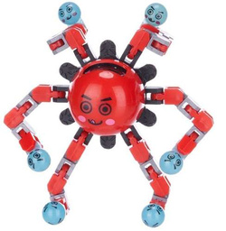 FIDGET SPINNER ROBOT CZERWONY ŚWIECI W CIEMNOŚCI