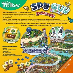 GRA PLANSZOWA RODZINNA SPY GUY JUNIOR ZWIERZAKI KOOPERACYJNA TREFL 02595