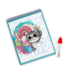 KOLOROWANKA WODNA MAGICZNA WIELOKROTNA ZWIERZĄTKA UROCZE KOTKI KIDEA