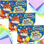 BLOK TECHNICZNY KOLOROWY A4 10 KARTEK 160g BAMBINO SZKOLNY - 3 szt.