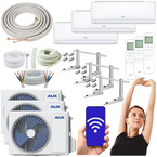 KLIMATYZATOR ŚCIENNY AUX Q-SMART ECO 2,7 kW ZESTAW MONTAŻOWY 3MB - 3 szt.