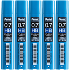 WKŁADY DO OŁÓWKA AUTOMATCZNEGO GRAFITY 0.7mm HB PENTEL AIN STEIN - 5 op.