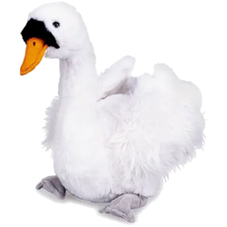 ŁABĘDŹ PLUSZOWY 30CM MASKOTKA PLUSZAK PRZYTULANKA MIĘKKI MIŁY W DOTYKU