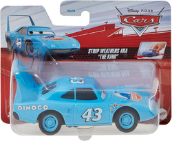 CARS AUTA SAMOCHODZIK STRIP WEATHERS KING Z NAPĘDEM PULL-BACK DISNEY MATTEL
