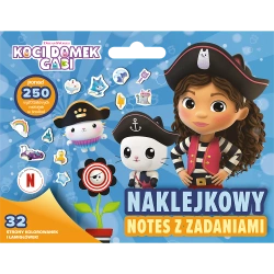 KOCI DOMEK GABI NAKLEJKI NAKLEJKOWY NOTES Z ZADANIAMI 32 STRONY TREFL