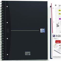 KOŁONOTATNIK ZESZYT A4+ 120 KARTEK W KRATKĘ NA SPIRALI EUROPEAN 90g OXFORD