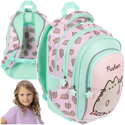 PLECAK SZKOLNY PUSHEEN PIÓRNIK WOREK 3w1 BPL58 ST.MAJEWSKI RÓŻOWY KOTEK