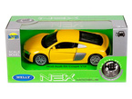 AUDI R8 COUPE V10 2016 ŻÓŁTY METALOWY SAMOCHÓD KOLEKCJONERSKI WELLY