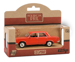 FIAT 125p AUTO MODEL METALOWY PRL 1:43 CZERWONY