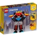 LEGO CREATOR 3W1 SUPER ROBOT SMOK ODRZUTOWIEC 159EL. RUCHOME ELEMENTY 31124