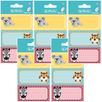 NAKLEJKI NA ZESZYT NALEPKI SZKOLNE ZWIERZĘTA 9 sztuk HERLITZ - 5 op.