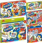 ZESTAW BAMBINO 5 ELEMENTÓW 24 KOLORY FARBY KREDKI PLASTELINA