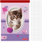 NOTES SZKOLNY KLEJONY A6 46 KARTEK KRATKA ZWIERZĘTA PRETTY PETS HERLITZ
