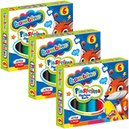 PLASTELINA SZKOLNA OKRĄGŁA BAMBINO 6 KOLORÓW MAJEWSKI - 3 opak.