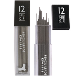 WKŁADY DO OŁÓWKA AUTOMATYCZNEGO GRAFITY HB 0.7mm 36 szt. Q-CONNECT - 3 op.