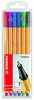 CIENKOPISY STABILO POINT 88 6 PODSTAWOWYCH KOLORÓW KOMPLET 0,4 mm ETUI