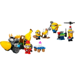 LEGO MINIONKI I BANANOWÓZ POJAZD FIGURKI AKCESORIA 136 ELEMENTÓW 75580