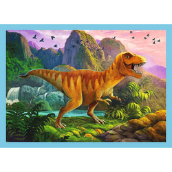 PUZZLE WYJĄTKOWE DINOZAURY DINO UKŁADANKA 4w1 71 EL. 34609 TREFL