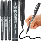 MARKER PISAK FOLIOPIS PERMANENTY OKRĄGŁY 1mm CZARNY CENTROPEN OHP - 3 szt.