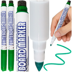 MARKER SUCHOŚCIERALNY DO BIAŁYCH TABLIC GRANIT ZE ŚCIERACZEM ZIELONY - 2szt