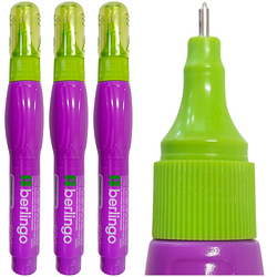 KOREKTOR W DŁUGOPISIE PIÓRZE METALOWA KOŃCÓWKA 8ml BERLINGO ENVY - 3 szt.