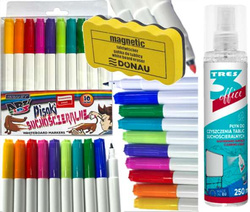 MARKERY MAZAKI GRANIT PISAKI SUCHOŚCIERALNE 10 KOLORÓW DO BIAŁYCH TABLIC