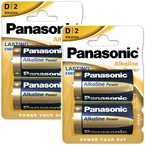 BATERIE PANASONIC ALKAINE POWER ALKAICZNE D2 LR20 1.5V - 4 szt. (2 op.)