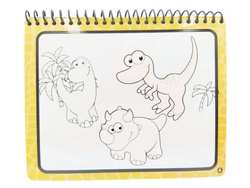 KSIĄŻECZKA WODNA KOLOROWANKA PISAK DINO DINOZAURY 