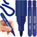 MARKER PERMANENTNY OFFICE PRODUCTS NIEBIESKI PISAK OKRĄGŁY - 2 szt.