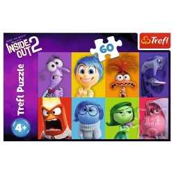 PUZZLE 60 ELEMENTÓW W GŁOWIE SIĘ NIE MIEŚCI POZNAJ SWOJE EMOCJE TREFL 17397