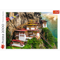 PUZZLE 2000 ELEMENTÓW TYGRYSIE GNIAZDO BHUTAN UKŁADANKA - 27092 TREFL