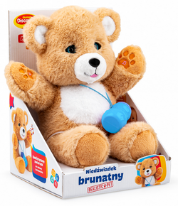 NIEDŹWIADEK BRUNATNY INTERAKTYWNY NAGRYWA CZUJNIKI DOTYKU MELODIE DUMEL