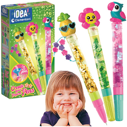 FABRYKA DŁUGOPISÓW TROPIKALNYCH ZESTAW KREATYWNY DIY AKCESORIA CLEMENTONI