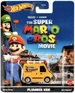 HOT WHEELS PREMIUM PLUMBER VAN SUPER MARIO BROS POP CULTURE AUTO MATTEL