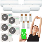 KLIMATYZATOR ŚCIENNY KAISAI ECO 3,5kW KEX-12KTH2 WIFI GRZANIE 40m2 - 5szt