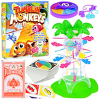 SPADAJĄCE MAŁPY GRA ZRĘCZNOŚCIOWA FIKAJĄCE MAŁPKI 3w1 GRY KARTY