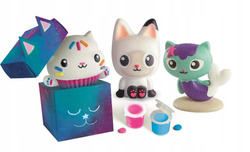 KOCI DOMEK GABI ZESTAW KREATYWNY FIGURKI GIPSOWE FARBY DIY CLEMENTONI