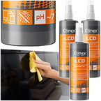 CLINEX LCD PŁYN DO CZYSZCZENIA EKRANÓW MONITORÓW TV 200ml SPRAY - 3 szt.