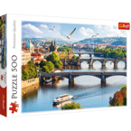 PUZZLE 500 ELEMENTÓW MOSTY PRAGA CZECHY UKŁADANKA - 7382 TREFL